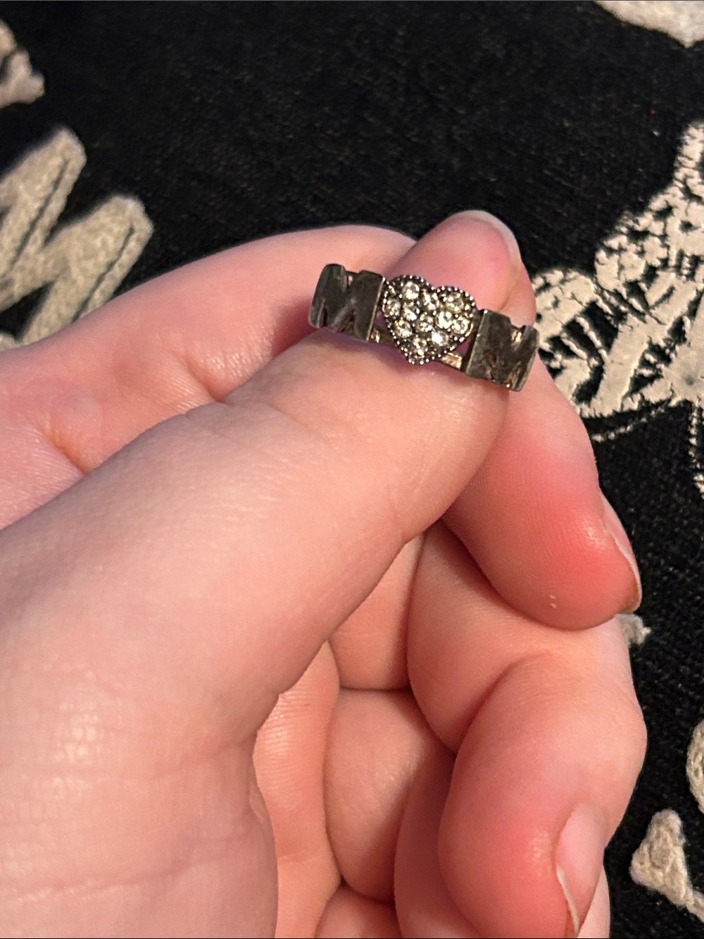 Silver Heart Cluster Ring - Picture 2 of 4